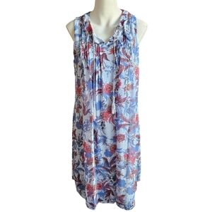 Tommy Hilfiger Ruffled Tie-Front Dress Sz Medium